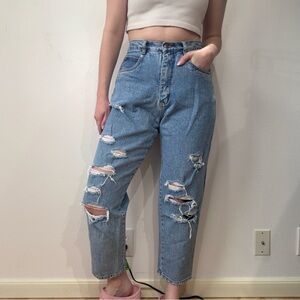 Vintage Bill Blass Distressed Jeans
